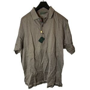 Bobby Jones Collection polo houndstooth men's size large NEW WITH TAGS